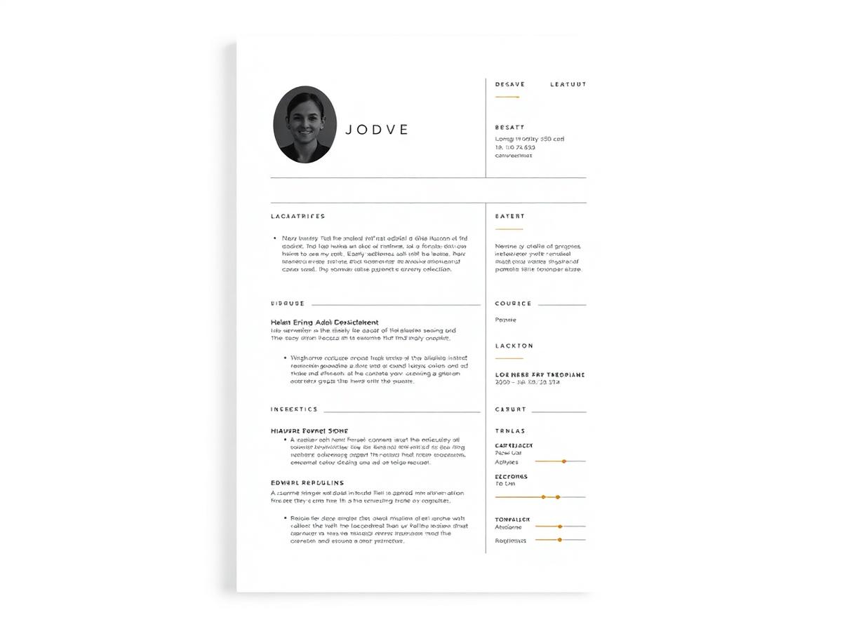 Designer resume — minimal